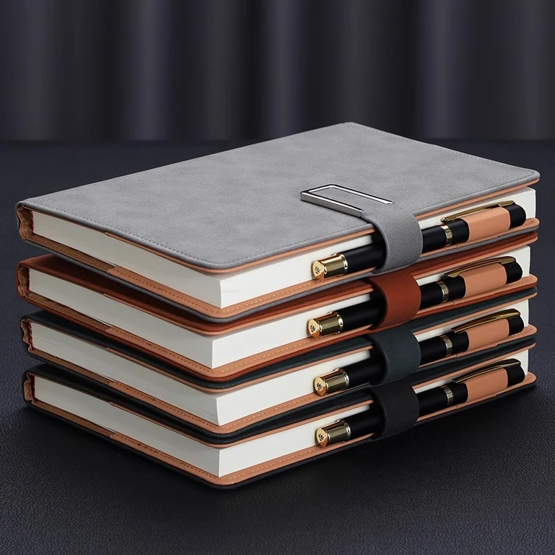 【开播福利】pu皮笔记本子工作会议记录本商务记事本A5搭扣日记本