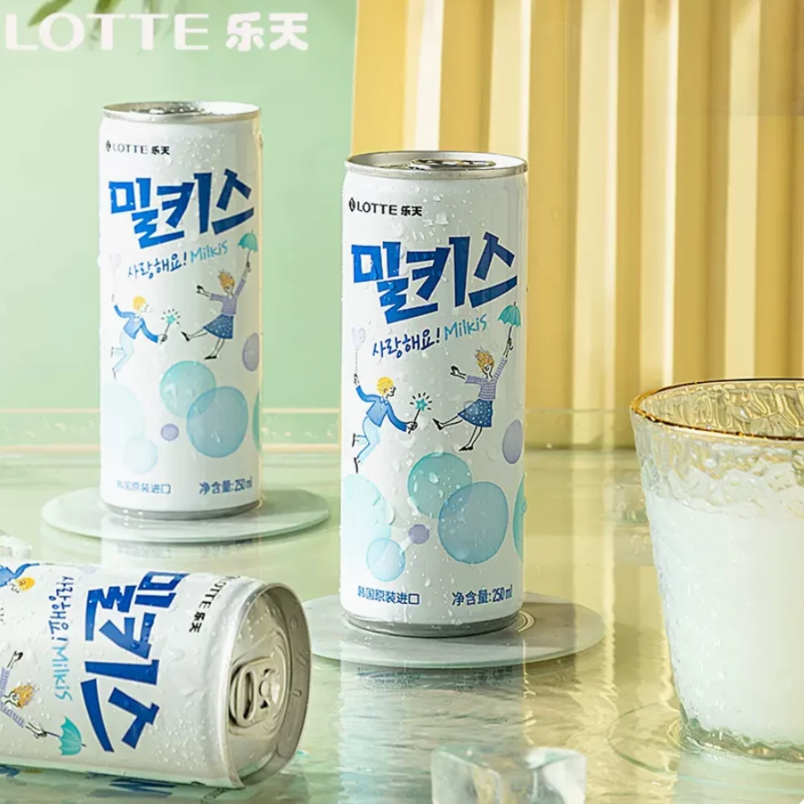 Lotte/乐天韩国进口乐天milkis妙之吻碳酸饮料250ml气泡水汽水
