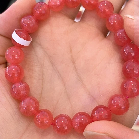 菱锰矿（红纹石）手绳未镶嵌