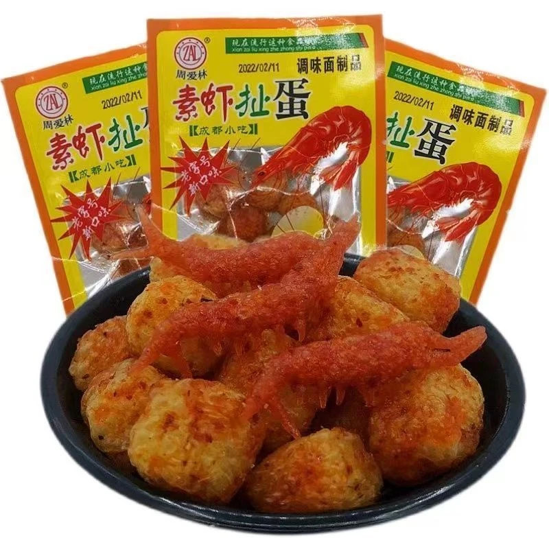 周爱林虾拌蛋辣条儿时记忆校园怀旧五毛钱麻辣解馋零食虾扯小吃鱼