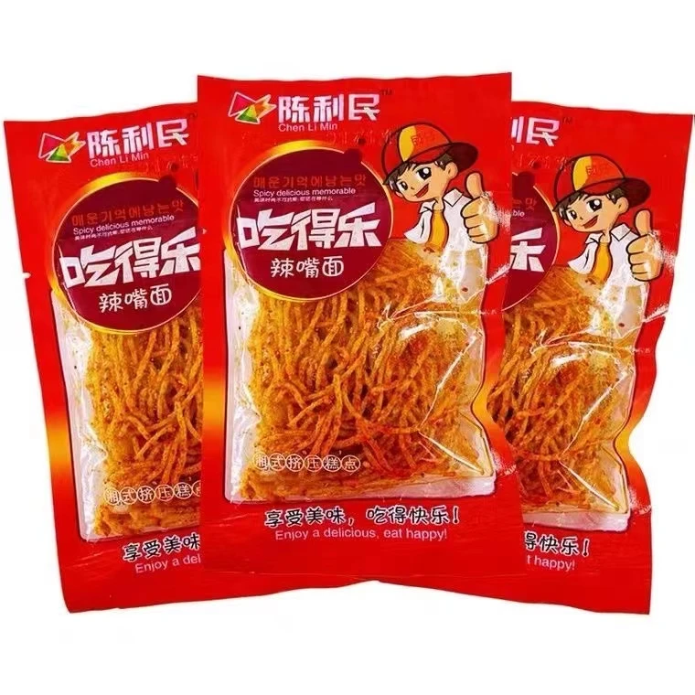 陈利民吃得乐辣嘴面890校园经典5毛麻辣零食辣丝儿时怀旧辣条