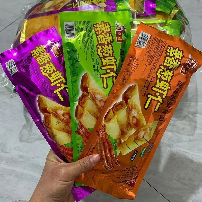 贵州谷陇华建素香葱虾仁辣片手撕辣条校园小零食5毛儿时怀旧辣条
