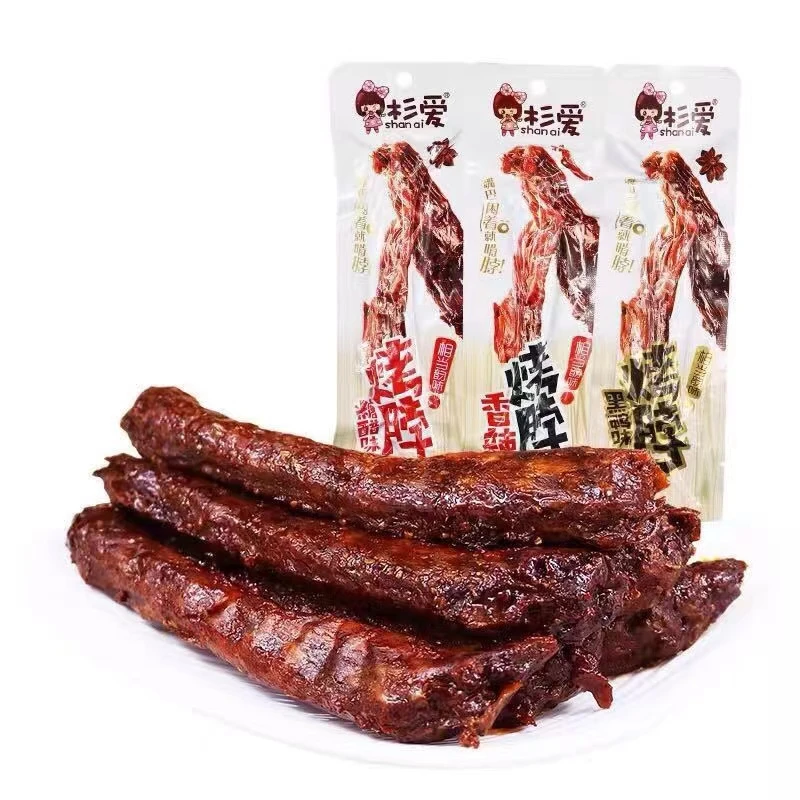 杉爱烤脖黑鸭味香辣味整根手撕麻辣熟食休闲小吃零食鸡脖黑鸭脖味