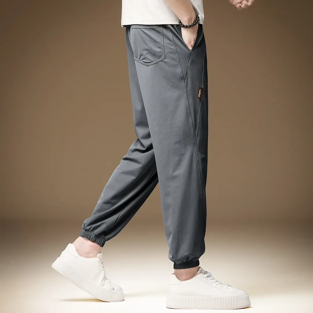 jeep吉普冰丝薄款速干工装裤男宽松大码夏季男士运动户外休闲长裤