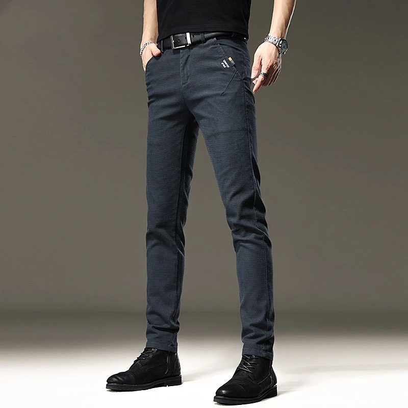 jeep吉普牛仔裤男2025夏季款韩版潮牌修身小脚裤子弹力休闲裤子男