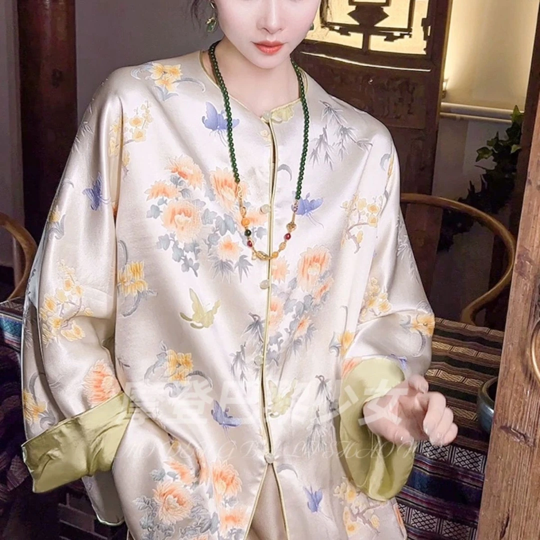 新中式女装外套女复古轻国风2024早春上衣 中国风气质外套