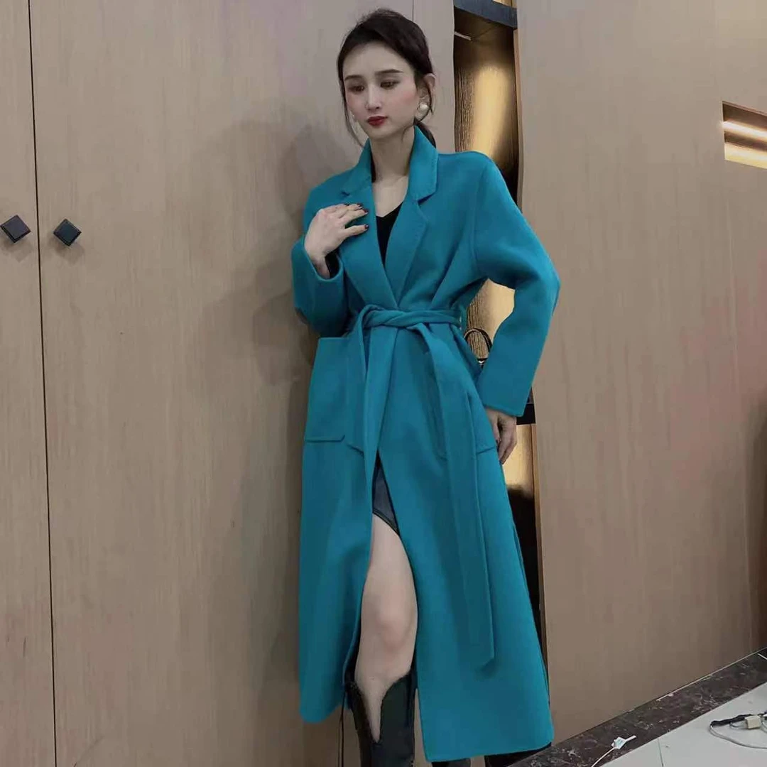 【GS】 21030 春季新款气质长款大衣外套