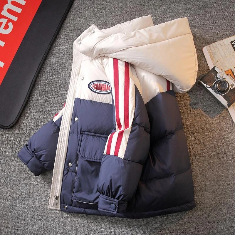 巴拉扣扣儿童装男童羽绒服冬装2025新款男孩中大童冬季加厚中百搭
