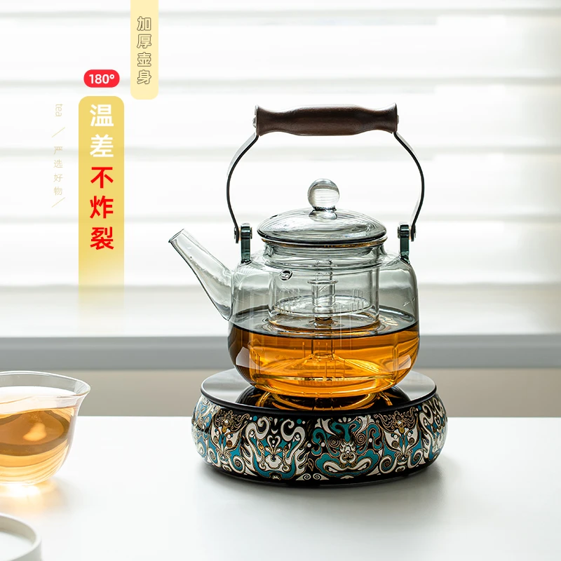 清仓电陶炉煮茶器煮茶炉玻璃煮茶壶烧水壶泡茶专用蒸茶壶家用