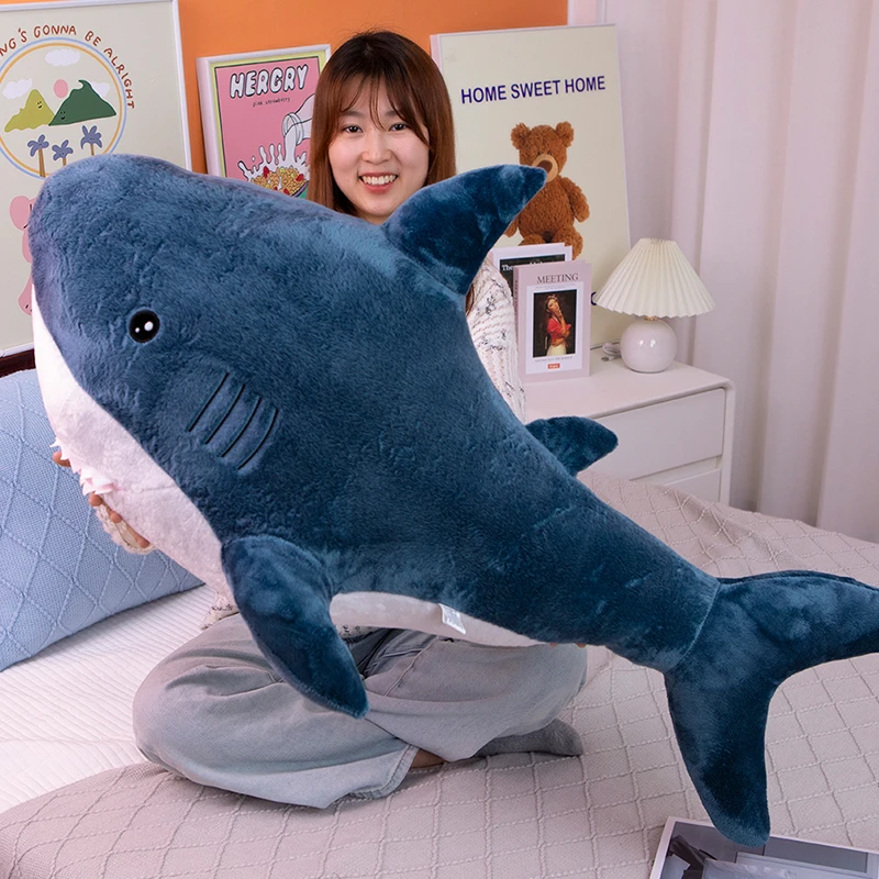 【开播福利】卡通鲨鱼大抱枕居家大靠垫睡觉抱枕送女友