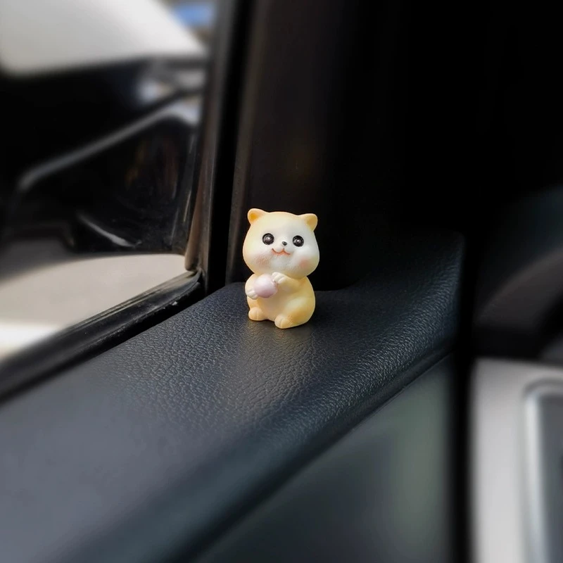 迷你小猫汽车摆件治愈系车载中控台车窗边空调口男女生车内饰品