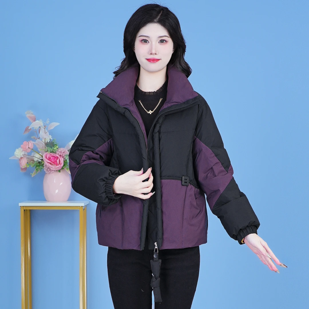 【SJYF3709】2024年秋冬新款时尚洋气宽松保暖加厚显瘦羽绒服