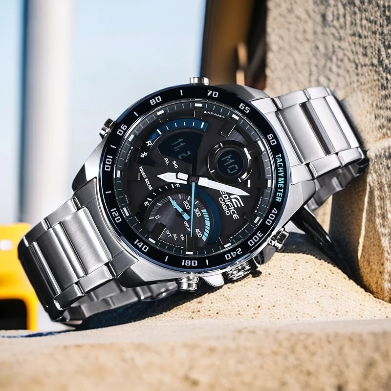 Casio/卡西欧潮流蓝牙时尚防水炫彩男士手表 ECB-900DB-1B 多功能