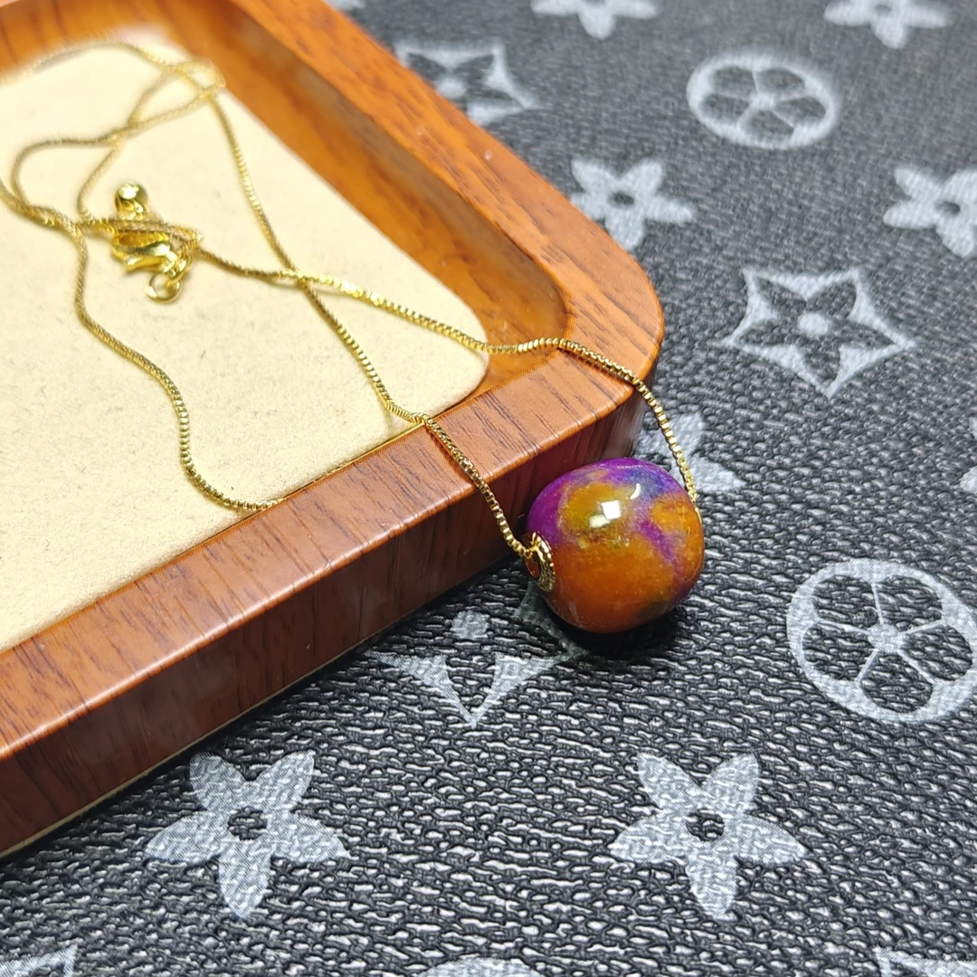 [停业清货]紫俱来路路通单珠吊坠-赠链-031-多样性发一