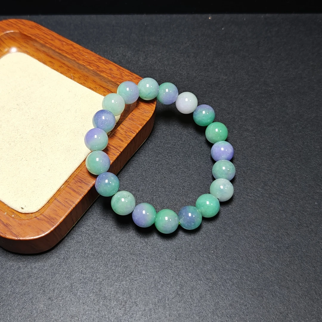 [停业清货]缅甸春带彩10m手链手串-045-多样性发一