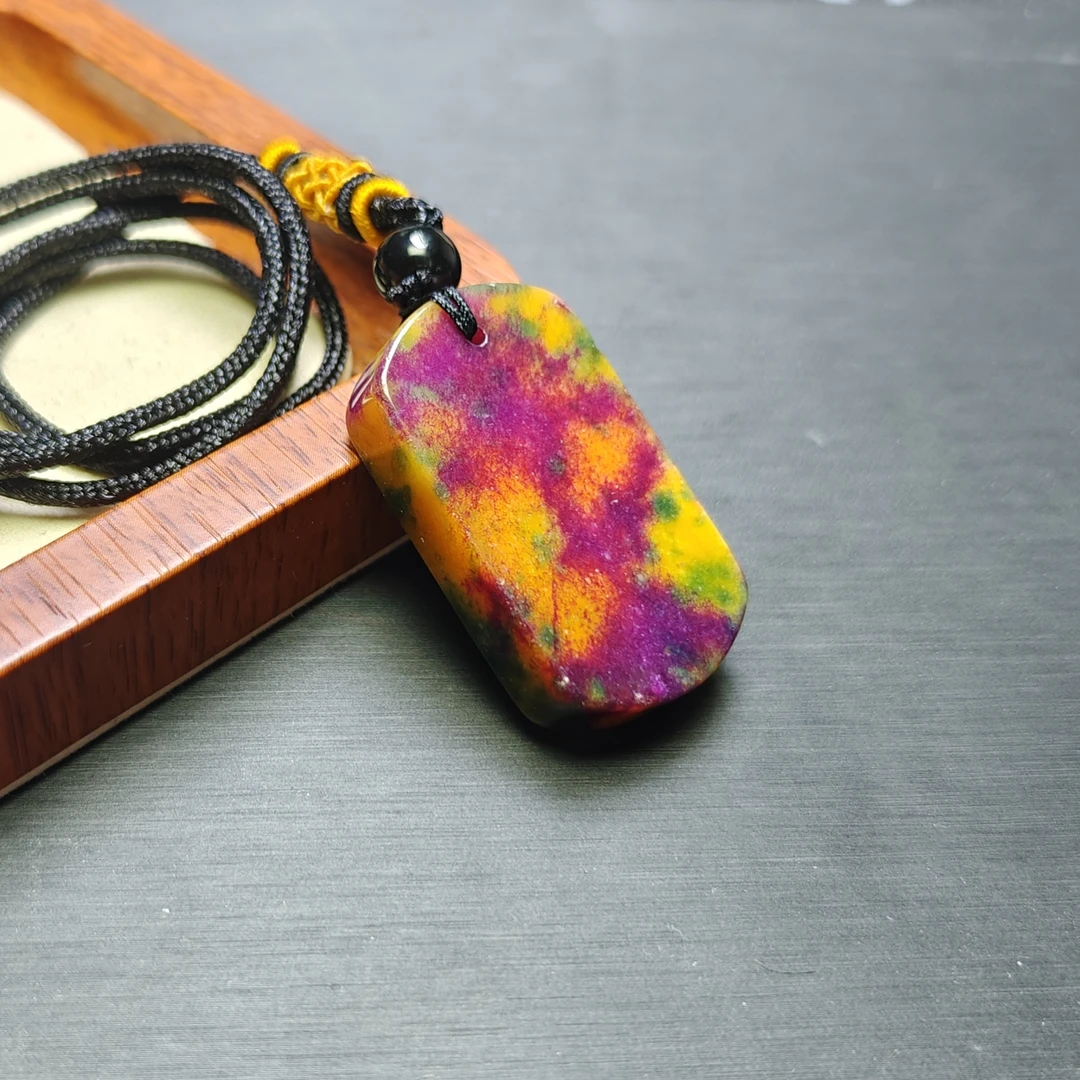 [停业清货]南非紫俱来无事牌吊坠-073-多样性发一