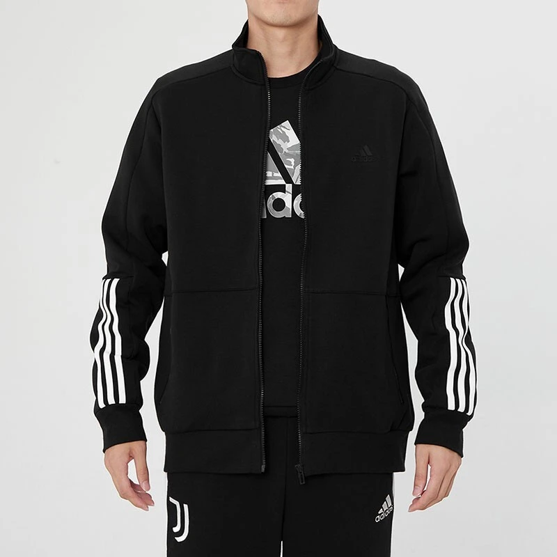 Adidas阿迪达斯 男款外套秋季运动服跑步休闲舒适立领夹克H40196
