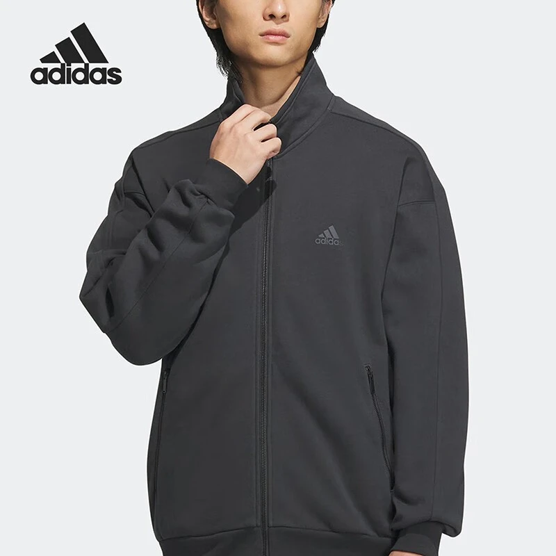 ADIDAS/阿迪达斯春季男子休闲运动舒适夹克立领外套IK3464