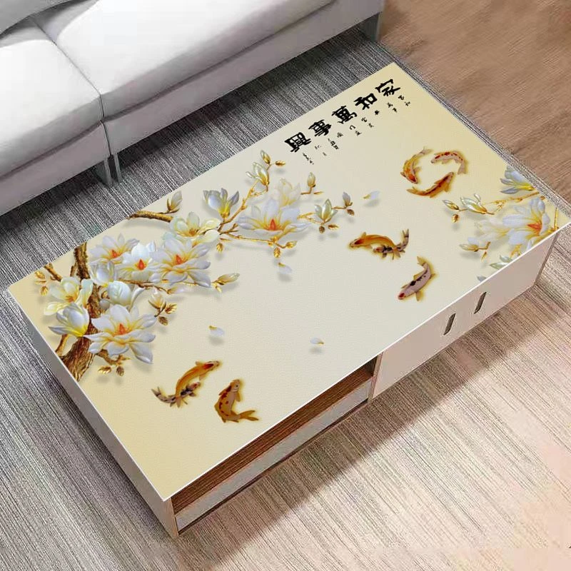 免洗防水防油茶几垫桌布3D立体加厚易打理防尘