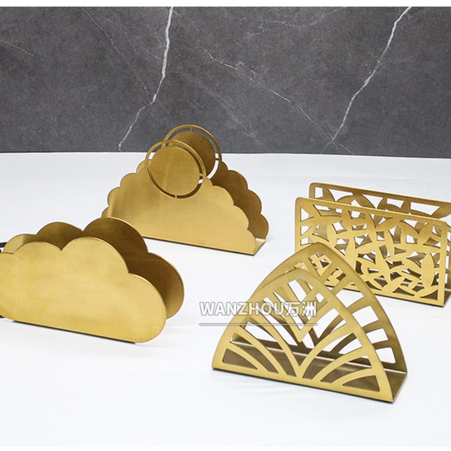 北欧不锈钢纸巾架立式纸巾座茶餐厅桌面加厚创意简约方餐巾纸架托