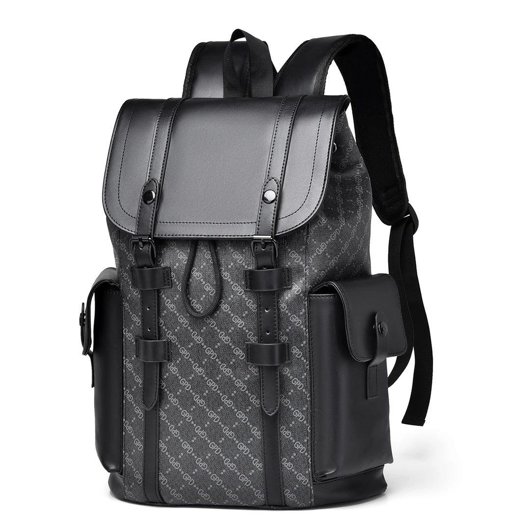 帅桐袋鼠男士背包轻奢男潮流休闲商务旅行包大容量书包电脑背包