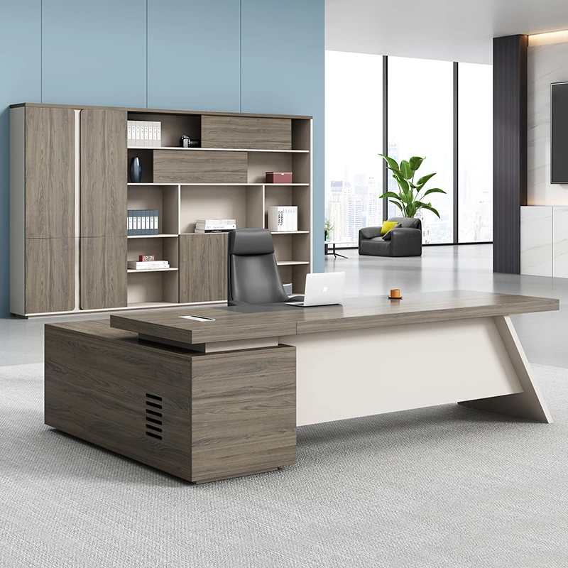 上海办公桌老板桌经理桌办公家具班台主管桌简约现代办公桌椅组合