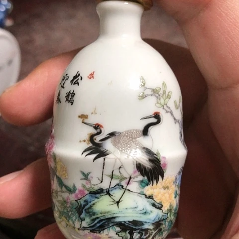 【闪购商品】壶福***4陶瓷瓷器松鹤迎春