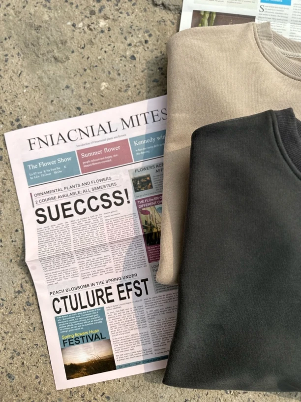 Tuki家 无帽卫衣时尚休闲百搭秋季宽松春秋380g加绒纯色