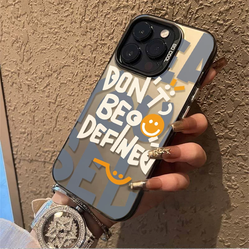 不被定义简约元气壳苹果15promax手机壳iPhone13高级可爱创意个性
