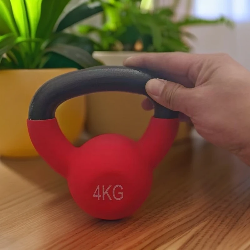 全新铸铁浸塑壶铃家用商用皆可全身塑型综合减脂
