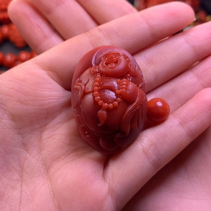 【闪购商品】南红玛瑙弥勒吊坠未镶嵌