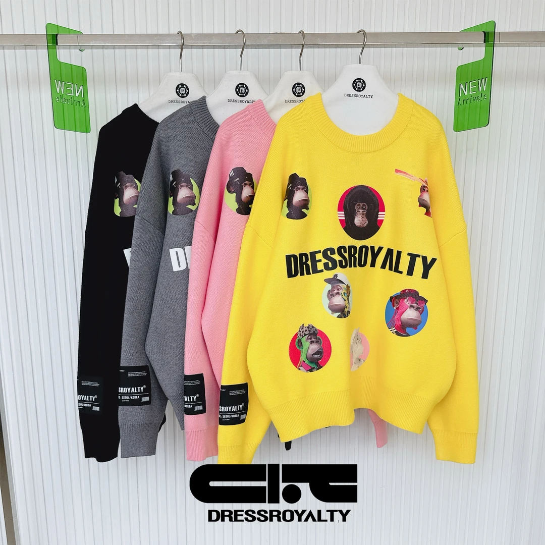 小众设计潮牌买手店男女同款DR终极APE12猿人组合毛衣0247