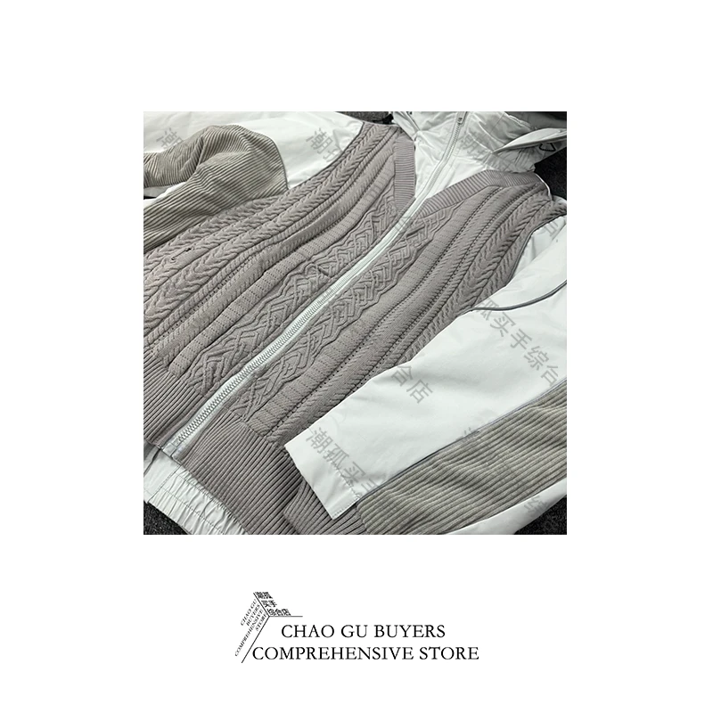 小众设计潮牌买手店男女同款假两件流光剪裁羽绒外套1529