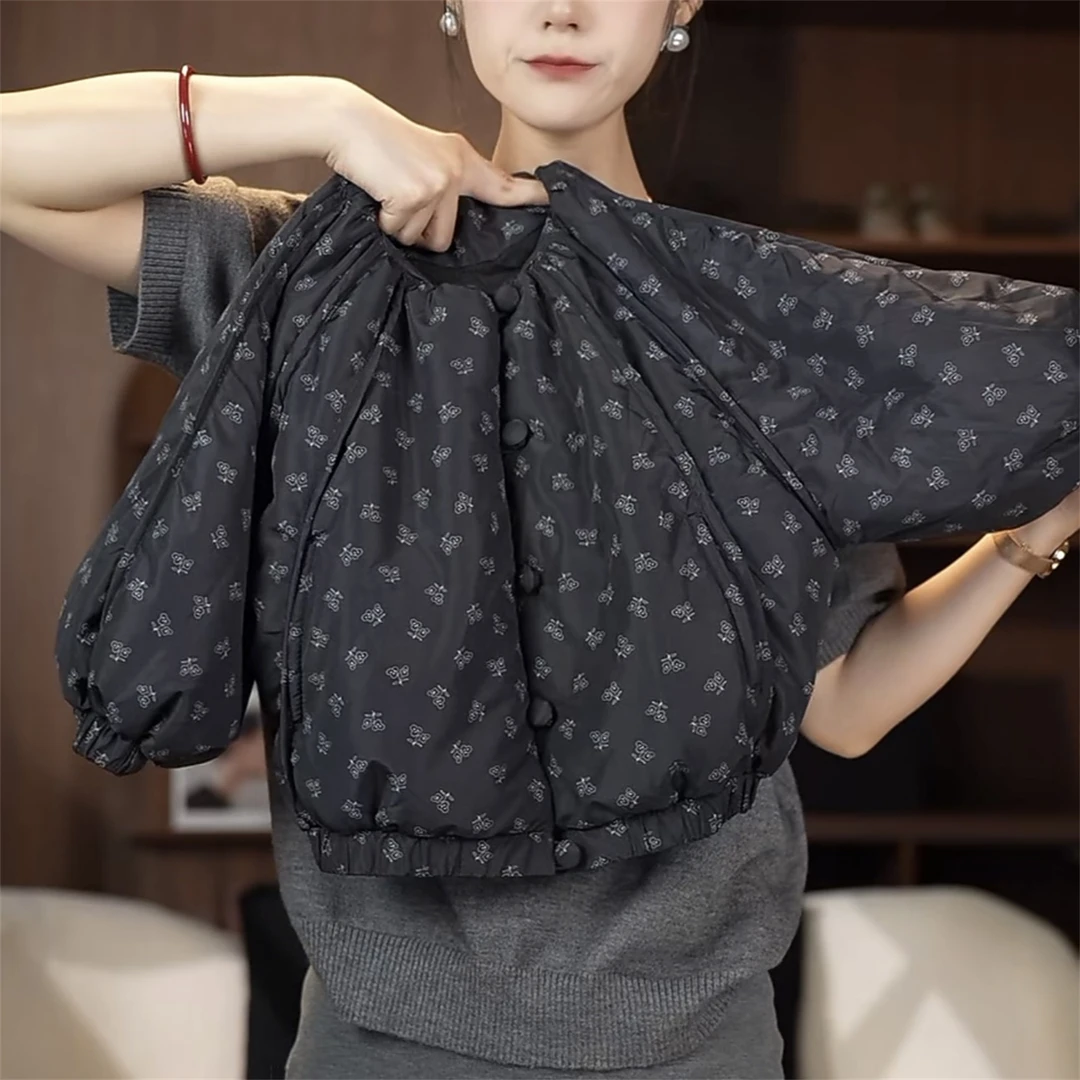 【CW】设计原创 秋冬小花加厚冬款棉服"保暖锁温" WT