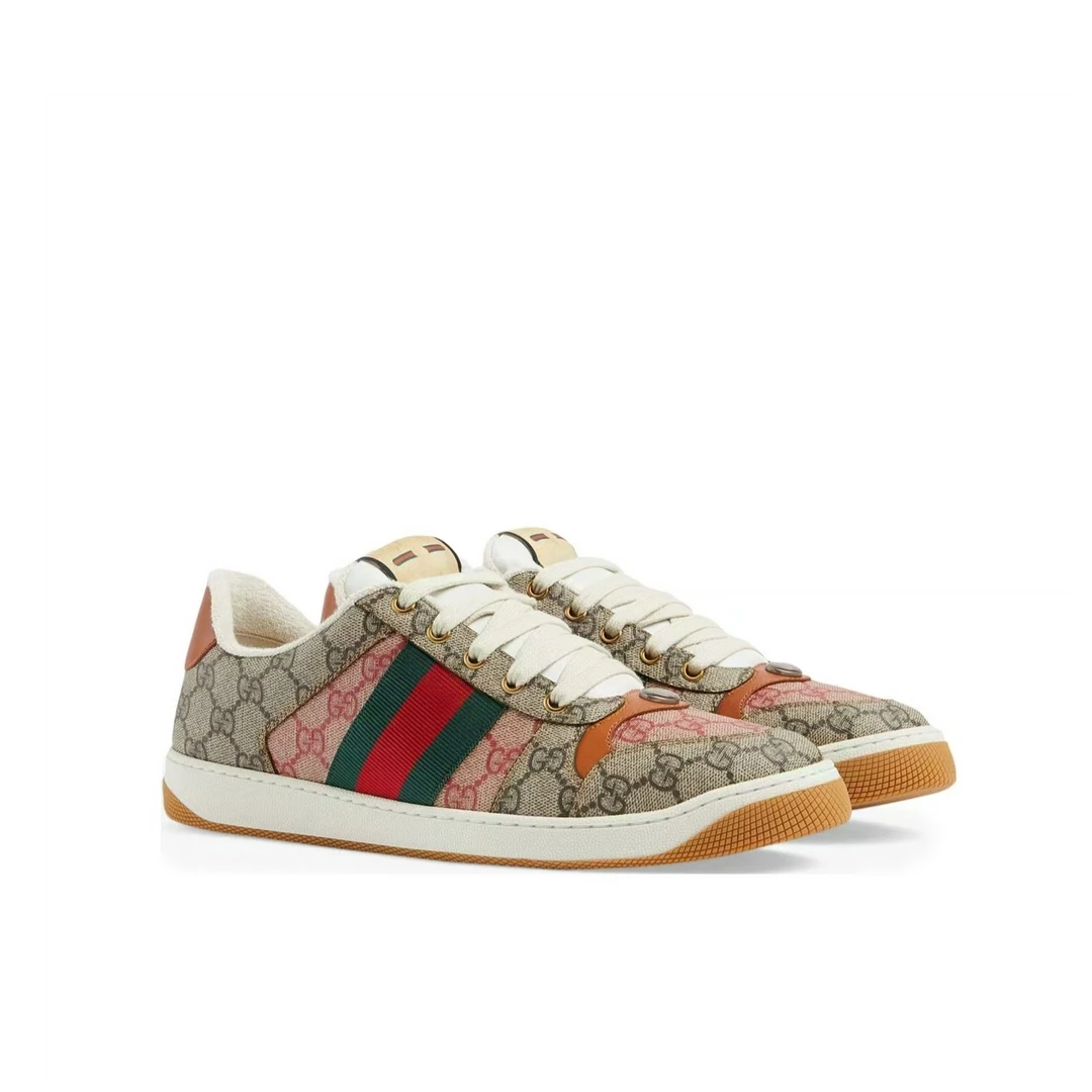 全新未使用 GUCCI/古驰 Screener 兔年限定脏脏鞋乌米色 情侣款