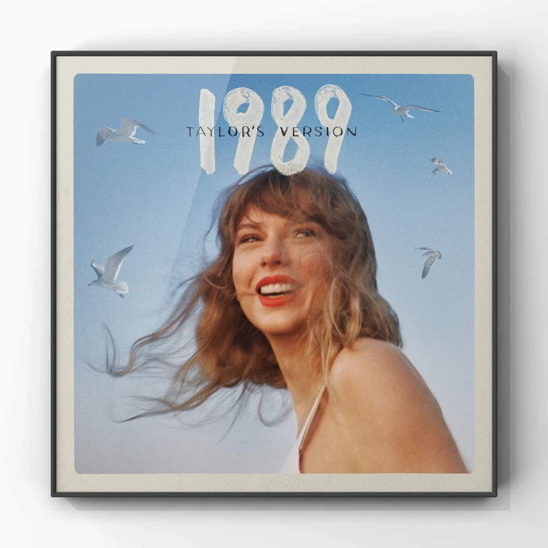 欧美泰勒霉霉音乐专辑封面海报有框家居装饰画定制潮流极简画美式