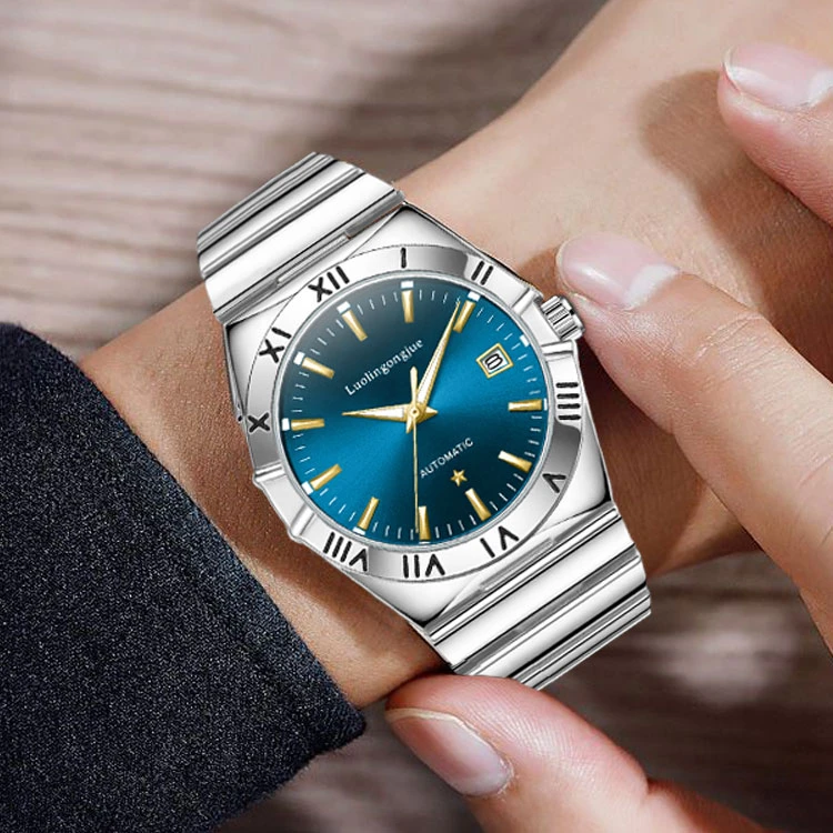 洛林公爵星座手表男士全自动机械手表1978