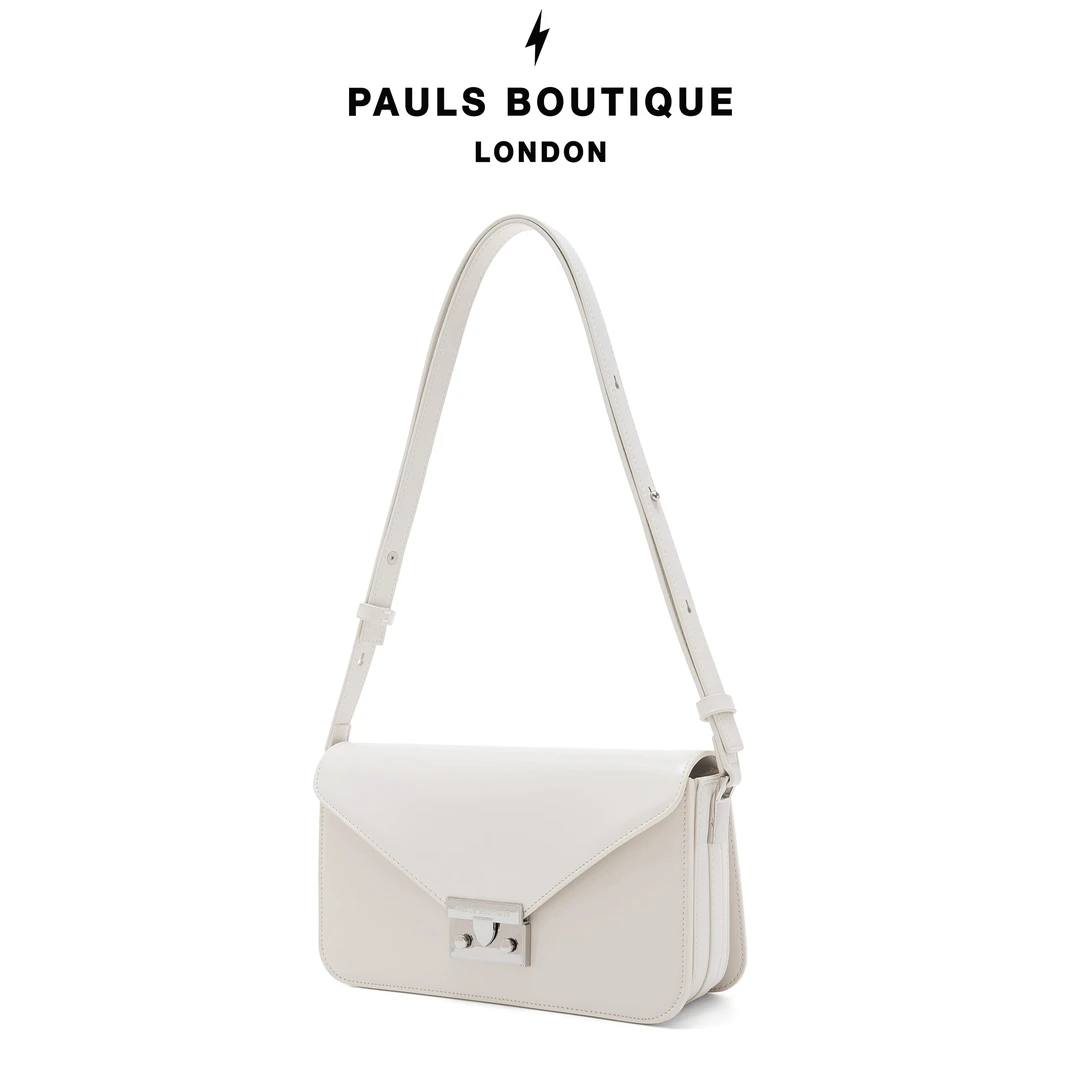 PAULS BOUTIQUE牛皮腋下包2023新款法式通勤单肩斜挎法棍包P876