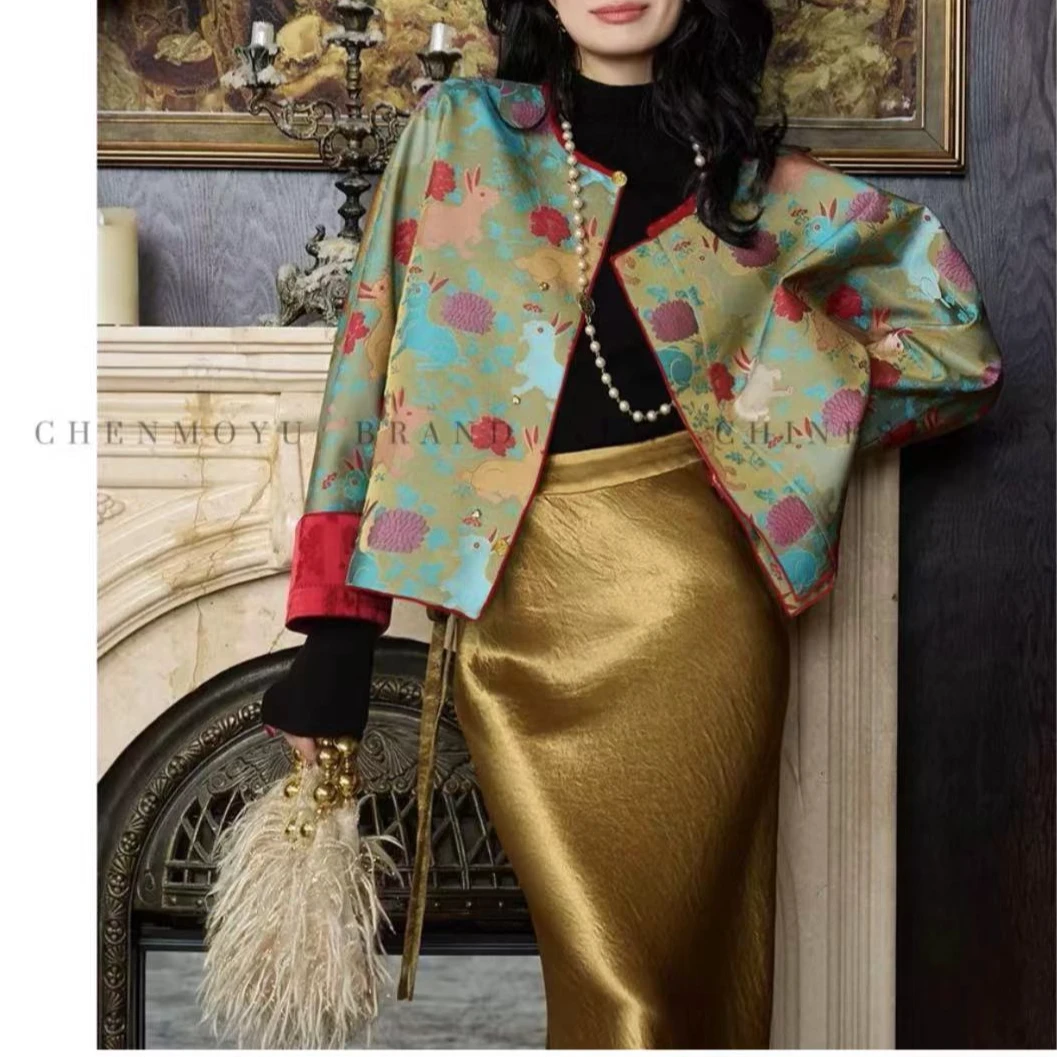 CHENMOYU【红红火火】-深圳品质新中式中国风上衣女外套-180020