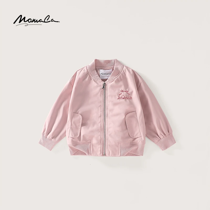 MOMOCO秋季新款女童可爱蝴蝶结甜美休闲百搭外套75730107031