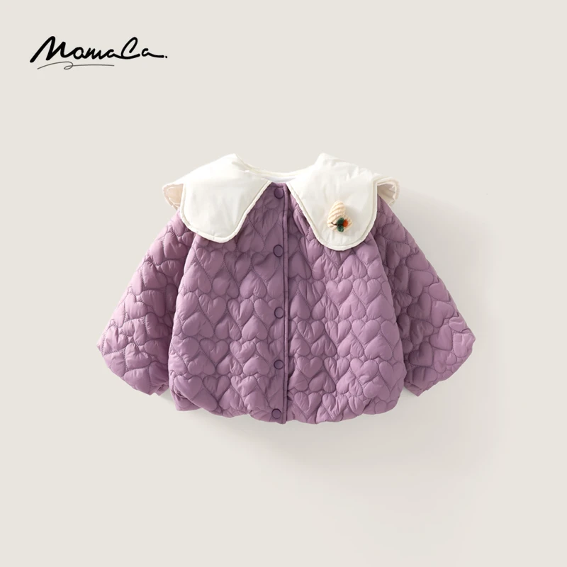 MOMOCO女童冬季新款甜美爱心棉服75830101006