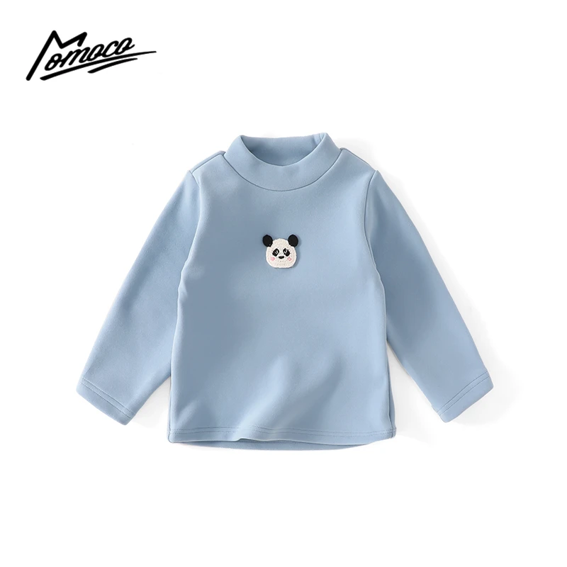 MOMOCO冬季新款男童可爱熊猫长袖打底衫75430239038