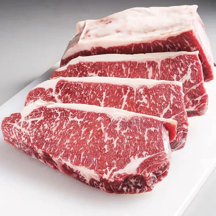 【澳洲老爸】原切牛排精修M2-3安格斯谷饲西冷牛排直播牛肉2斤