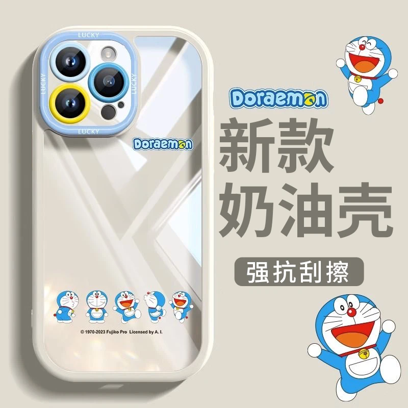 机器猫适用苹果15/13/14/12/11手机壳套iphone华为oppo小米vivo