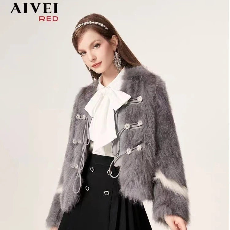 【老板娘夏天】冬宫廷风轻奢灰色大衣-Q066S051