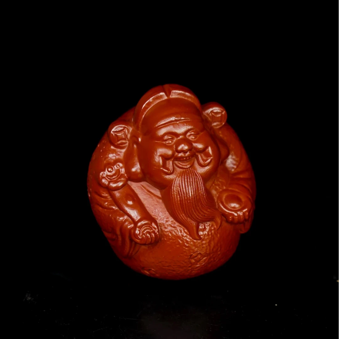 朱泥 财神 小茶宠