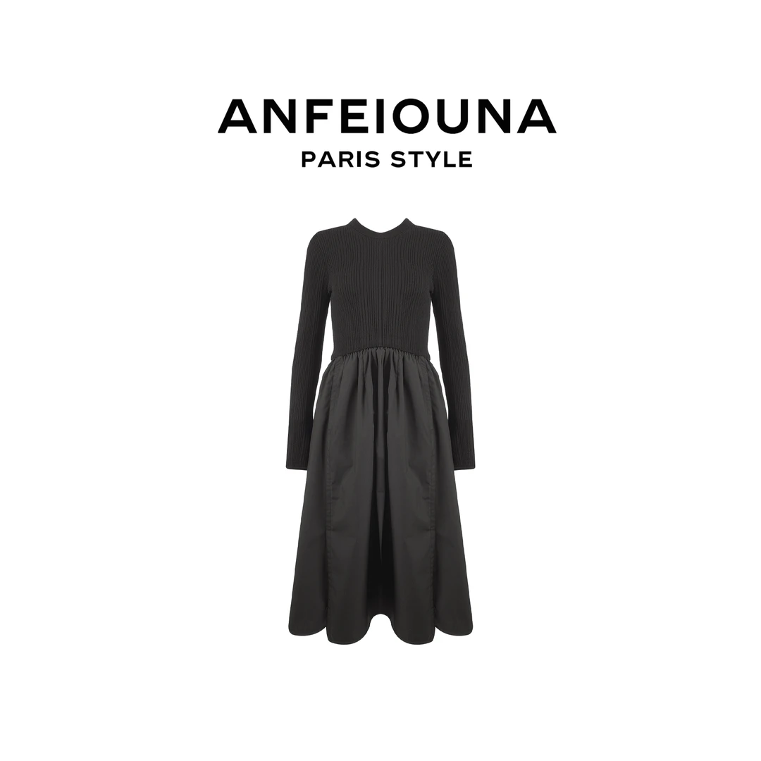 2025新款设计师收腰显瘦高岭之花连衣裙1023