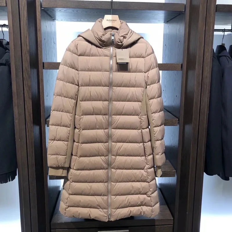 BURBERRY/博柏利  S码 115斤 连帽长款 羽绒服 女款