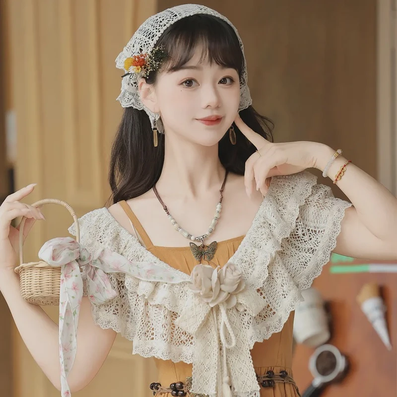 原创设计直到黄昏汉服女中国风改良汉元素汉服头巾