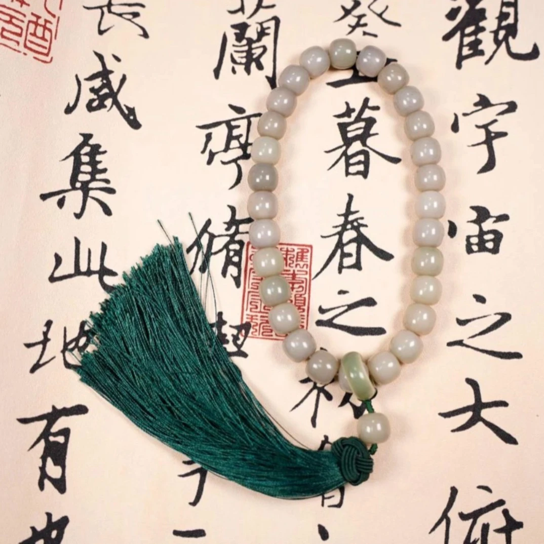 烟雨江南白玉菩提手持13*14